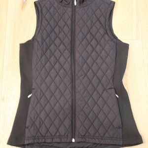 New With Tags Quilted Vest from Straight Down Black Medium